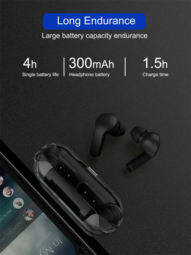 Air 33 Transparent Wireless Earbuds – ENC Noise Cancelling Bluetooth Earphones