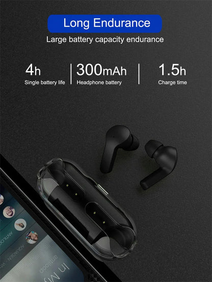 Air 33 Transparent Wireless Earbuds – ENC Noise Cancelling Bluetooth Earphones