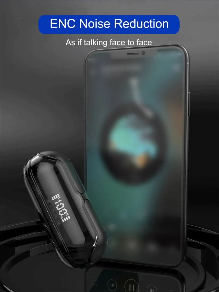 Air 33 Transparent Wireless Earbuds – ENC Noise Cancelling Bluetooth Earphones