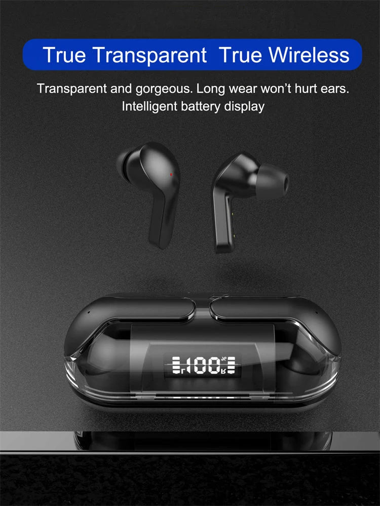 Air 33 Transparent Wireless Earbuds – ENC Noise Cancelling Bluetooth Earphones