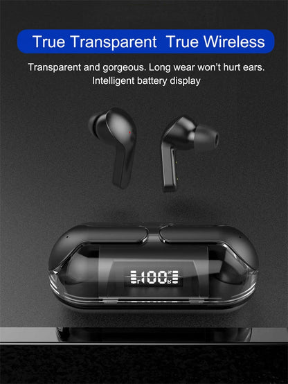 Air 33 Transparent Wireless Earbuds – ENC Noise Cancelling Bluetooth Earphones