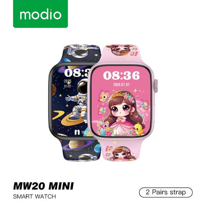 Modio MW20 Mini Kids Smart Watch – 36mm with Interchangeable Cartoon Straps