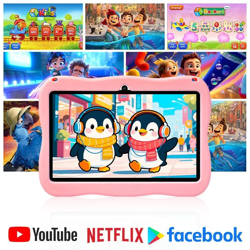Nodizz Npad712 Kids Tablet – Android Tablet with 6GB RAM, 128GB Storage & Protective Case