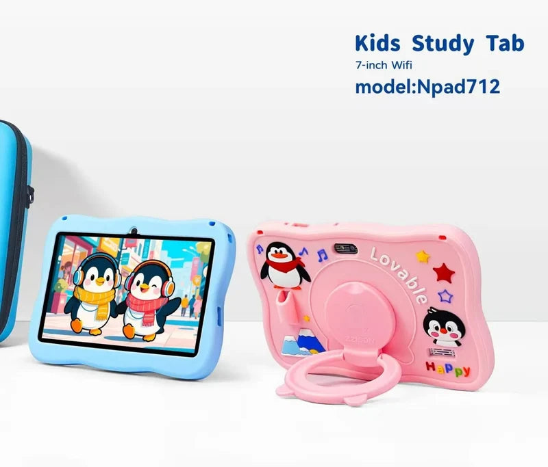 Nodizz Npad712 Kids Tablet – Android Tablet with 6GB RAM, 128GB Storage & Protective Case