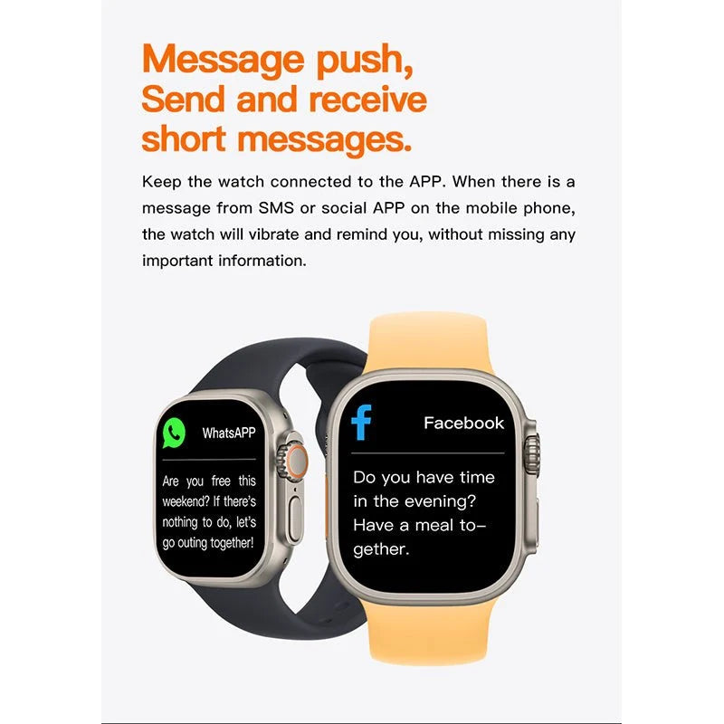 T800 Smartwatch 1.99" – Bluetooth Call Smartwatch with Fitness & Health Tracking