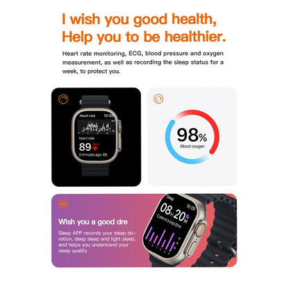 T800 Smartwatch 1.99" – Bluetooth Call Smartwatch with Fitness & Health Tracking